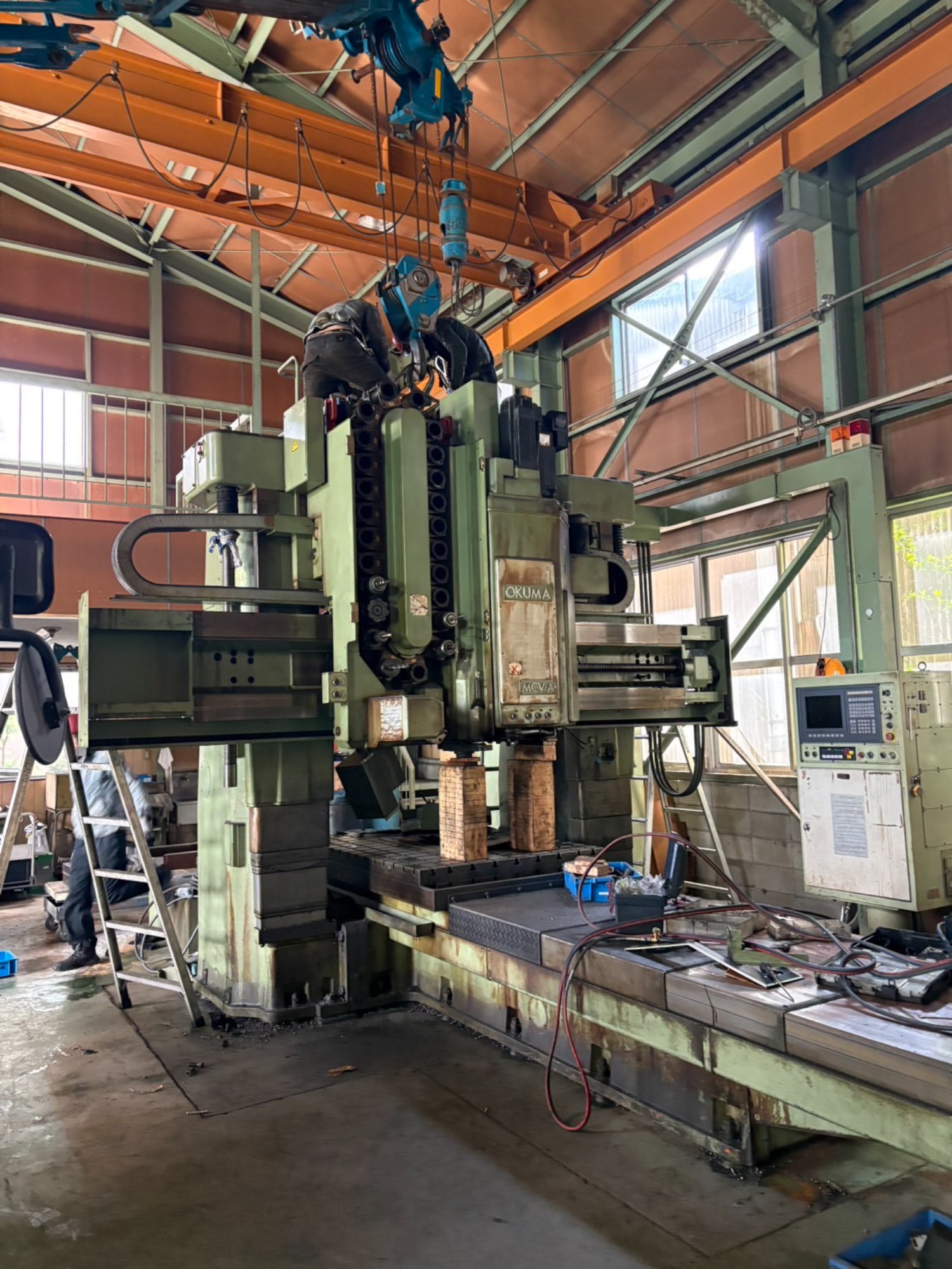 門型加工機を撤去させていただきました